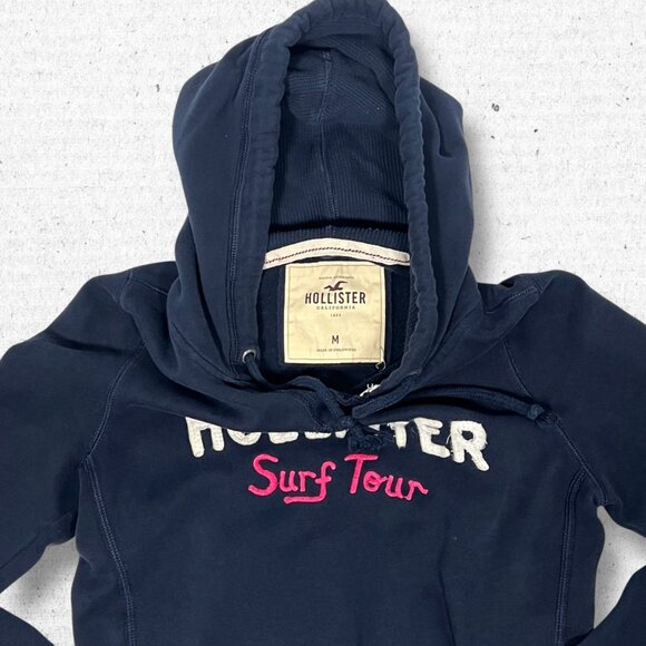 Vintage Y2K 2000s Hollister Dark Blue Hoodie - Picture 2 of 5
